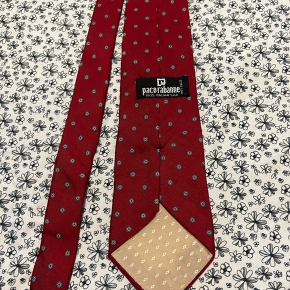 Paco Rabanne Other - Paco Rabanne Red Silk Tie